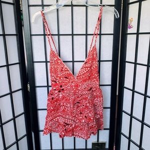 Forever 21 Red Floral Cami
